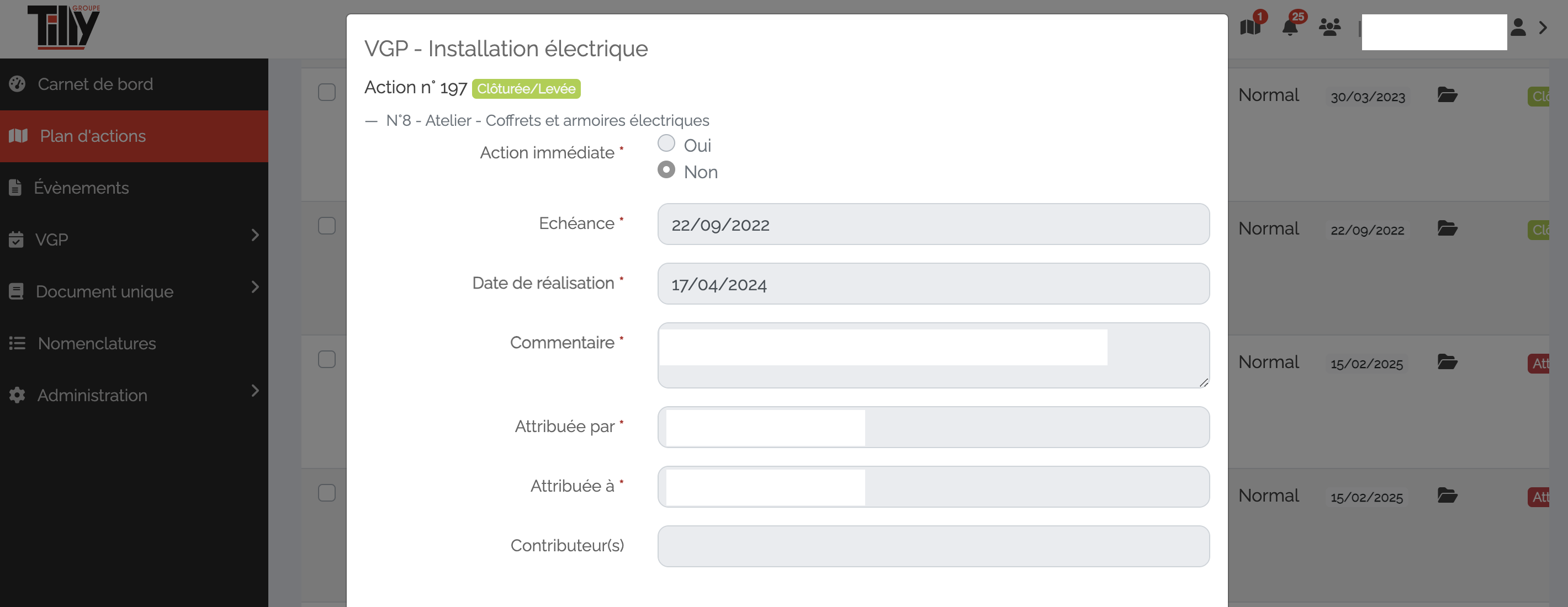 Le module &quot;Plan d'Actions&quot; de MemoryFlow