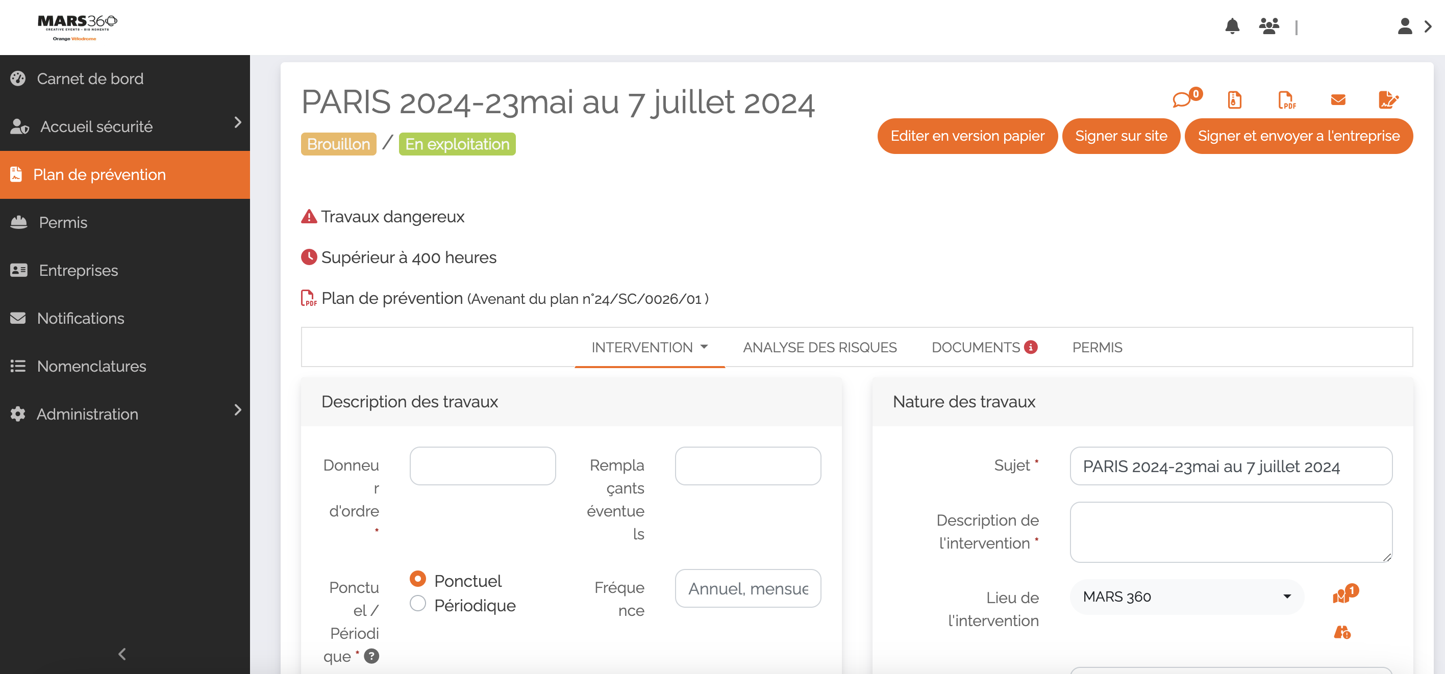 Les avantages du module Plan de Prévention